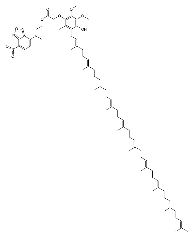 4-(N-(acetoxyethyl)-N-methylamino)-7-nitro-2,1,3-benzoxadiazole ubiquinone结构式