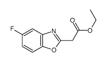 ethyl 2-(5-fluoro-1,3-benzoxazol-2-yl)acetate结构式