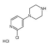 1-(2-chloropyridin-4-yl)piperazine,hydrochloride结构式