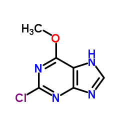 2-Chloro-6-methoxypurine Structure