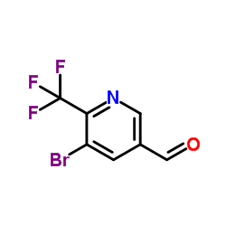 5-Bromo-6-(trifluoromethyl)nicotinaldehyde Structure