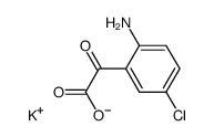 (2-amino-5-chloro-phenyl)-glyoxylic acid , potassium salt Structure