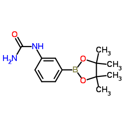 N-[3-(4,4,5,5-Tetramethyl-1,3,2-dioxaborolan-2-yl)phenyl]urea Structure