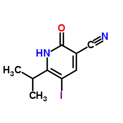 5-Iodo-6-isopropyl-2-oxo-1,2-dihydro-3-pyridinecarbonitrile structure