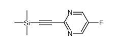 2-(5-fluoropyrimidin-2-yl)ethynyl-trimethylsilane结构式