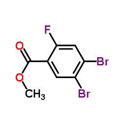 Methyl 4,5-dibromo-2-fluorobenzoate结构式