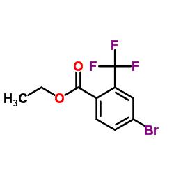 4-Bromo-2-(trifluoromethyl)benzoic acid ethyl ester结构式