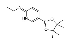 N-乙基-5-(4,4,5,5-四甲基-1,3,2-二噁硼烷-2-基)吡啶-2-胺结构式