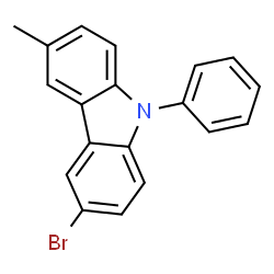 3-Bromo-6-methyl-9-phenyl-9H-carbazole Structure