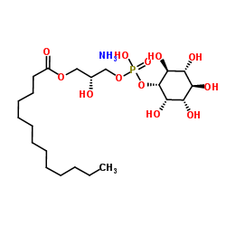 1-十三烷酰基-2-羟基-sn-甘油-3-磷酸-(1'-肌醇)(铵盐)图片