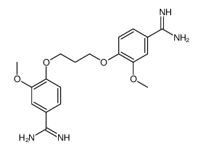 1,3-bis(4-amidino-2-methoxyphenoxy)propane structure