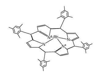 Rh(tetrakismesitylporphyrinato)H Structure