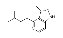 3-methyl-4-(3-methyl-butyl)-1H-pyrazolo[4,3-c]pyridine结构式