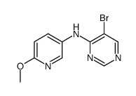 5-bromo-N-(6-methoxypyridin-3-yl)pyrimidin-4-amine Structure
