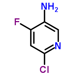 3-pyridinamine, 6-chloro-4-fluoro-结构式