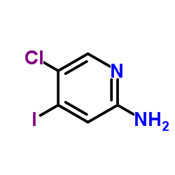 5-氯-4-碘吡啶-2-胺结构式