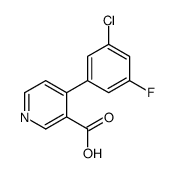 4-(3-chloro-5-fluorophenyl)pyridine-3-carboxylic acid结构式