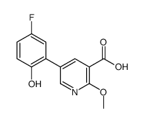 5-(5-fluoro-2-hydroxyphenyl)-2-methoxypyridine-3-carboxylic acid结构式