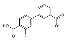 3-(4-carboxy-3-fluorophenyl)-2-methylbenzoic acid Structure