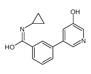 N-cyclopropyl-3-(5-hydroxypyridin-3-yl)benzamide结构式