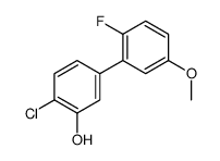 2-chloro-5-(2-fluoro-5-methoxyphenyl)phenol结构式