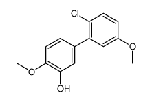 5-(2-chloro-5-methoxyphenyl)-2-methoxyphenol结构式