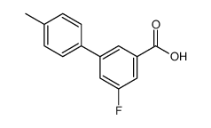 5-FLUORO-4'-METHYL-[1,1'-BIPHENYL]-3-CARBOXYLIC ACID结构式