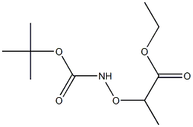 ethyl 2-(tert-butoxycarbonylaminooxy)propanoate结构式