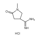 1-Methyl-2-oxopyrrolidine-4-carboxamidine Hydrochloride structure