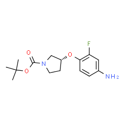 (R)-tert-Butyl 3-(4-amino-2-fluorophenoxy)pyrrolidine-1-carboxylate Structure