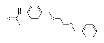 N-(4-((2-(benzyloxy)ethoxy)methyl)phenyl)acetamide结构式