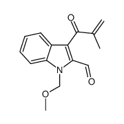 3-methacryloyl-1-(methoxymethyl)-1H-indole-2-carbaldehyde Structure