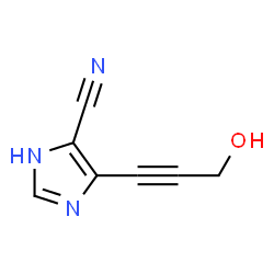 1H-Imidazole-4-carbonitrile, 5-(3-hydroxy-1-propynyl)- (9CI) structure