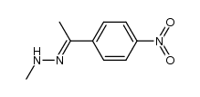 p-nitroacetophenone methylhydrazone结构式