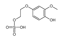 2-(4-hydroxy-3-methoxyphenoxy)ethyl hydrogen sulfate Structure