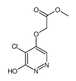 methyl 2-[(5-chloro-6-oxo-1H-pyridazin-4-yl)oxy]acetate结构式