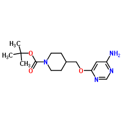 4-(6-Amino-pyrimidin-4-yloxyMethyl)-piperidine-1-carboxylic acid tert-butyl ester Structure