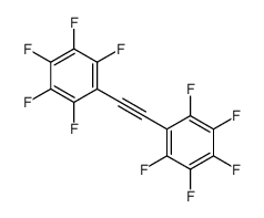 1,2,3,4,5-pentafluoro-6-[2-(2,3,4,5,6-pentafluorophenyl)ethynyl]benzene结构式
