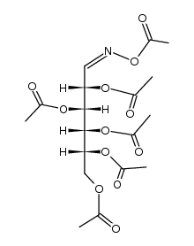 hexa-O-acetyl-D-glucose oxime Structure