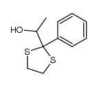 1-(2-phenyl-1,3-dithiolan-2-yl)ethanol Structure
