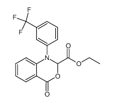 1-(3'-trifluoromethyl-phenyl)-2-ethoxycarbonyl-1,2-dihydro-3,1-benzoxazin-4-one Structure