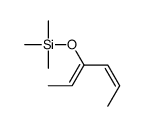 hexa-2,4-dien-3-yloxy(trimethyl)silane Structure