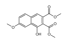 dimethyl 1-hydroxy-7-methoxynaphthalene-2,3-dicarboxylate结构式