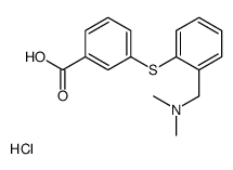 3-[2-[(dimethylamino)methyl]phenyl]sulfanylbenzoic acid,hydrochloride结构式