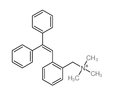 [2-(2,2-diphenylethenyl)phenyl]methyl-trimethyl-azanium Structure