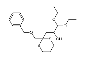 3-{2-[(benzyloxy)methyl]-1,3-dithian-2-yl}-1,1-diethoxypropan-2-ol Structure