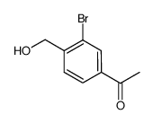 1-[3-溴-4-(羟基甲基)苯基]乙酮结构式