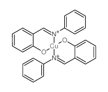 Copper,bis[2-[(phenylimino-kN)methyl]phenolato-kO]-结构式