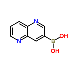 1,5-Naphthyridin-3-ylboronic acid结构式