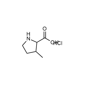 3-Methylpyrrolidine-2-carboxylic acid hydrochloride Structure